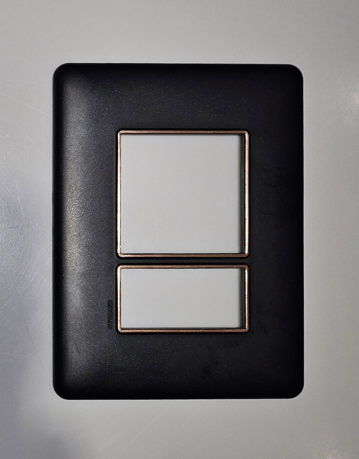 3M PLATE ADIVA BLACK WITH ROSEGOLD